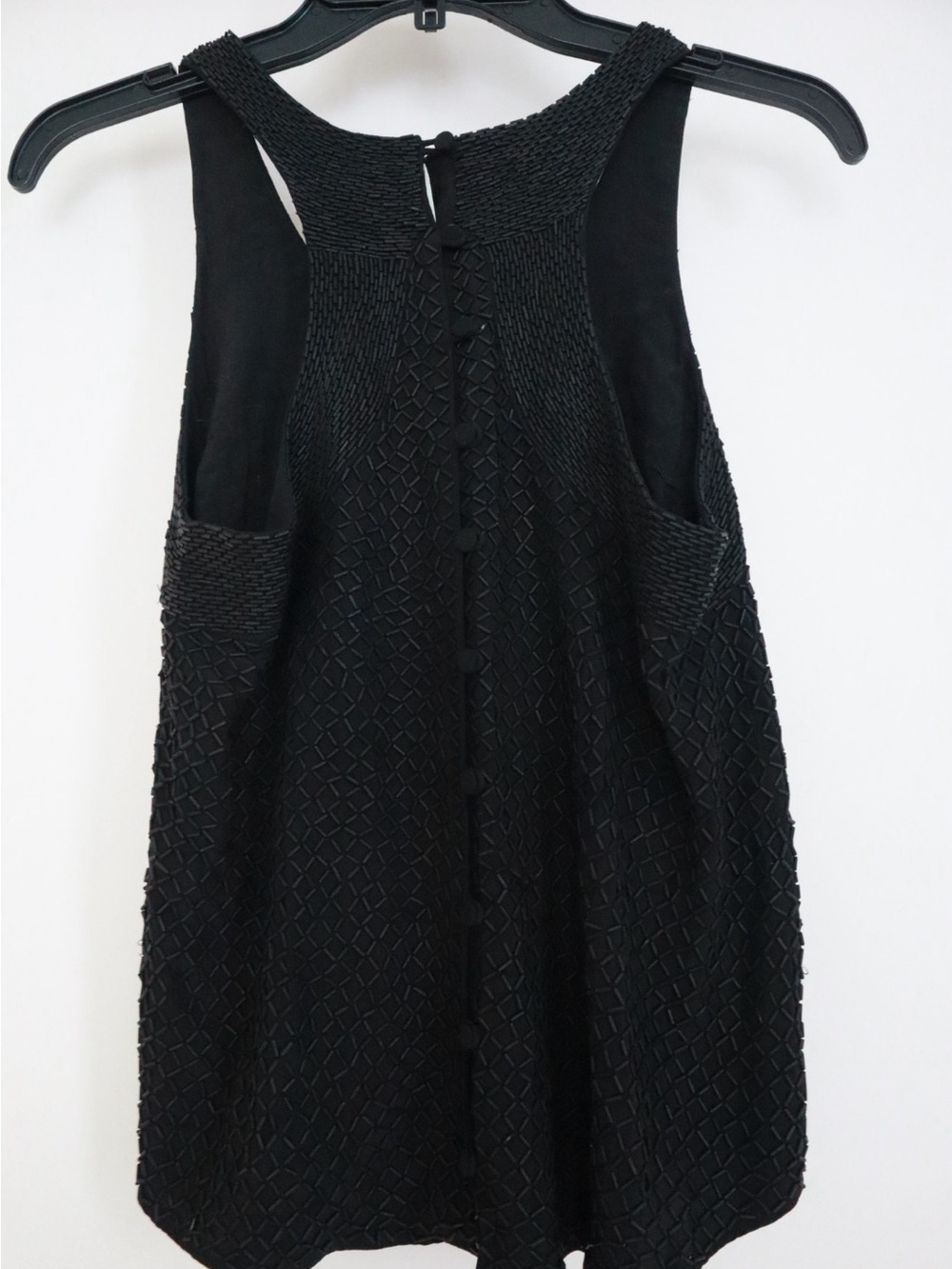 Madison Marcus Black Beaded Sleeveless Tank Top - Picture 2 of 5